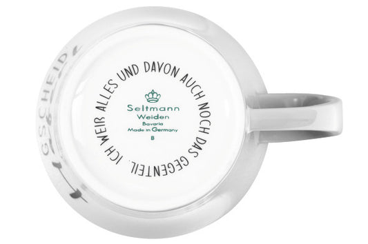 "Gscheid Haferl" Becher mit Henkel 0,4 l | Seltmann Weiden