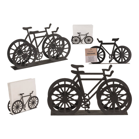 Serviettenhalter Fahrrad Metall schwarz