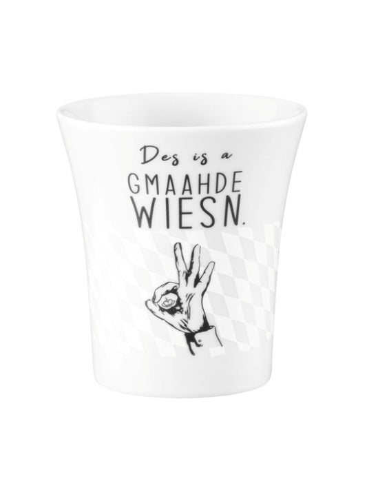 "Gmaahde Wiesn" Becher mit Henkel 0,4 l  | Seltmann Weiden