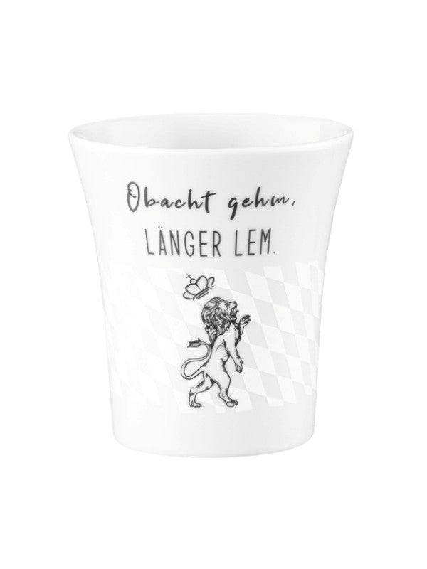 "Obacht gem" Becher mit Henkel 0,4 l  | Seltmann Weiden