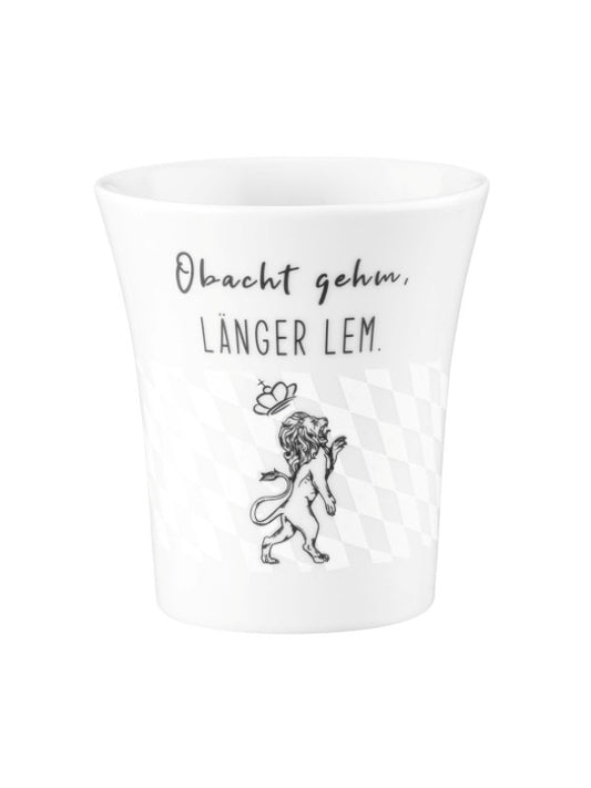 "Obacht gem" Becher mit Henkel 0,4 l  | Seltmann Weiden